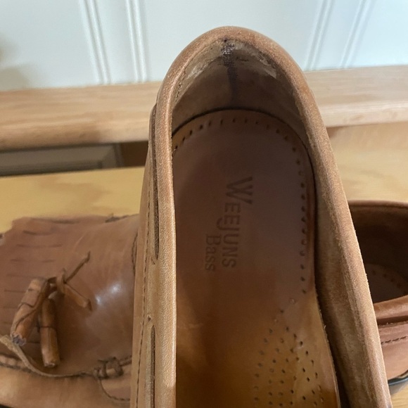 Weejuns Marietta II, Womens 11 M Brown Leather Tassel Kiltie Loafers - Picture 5 of 6